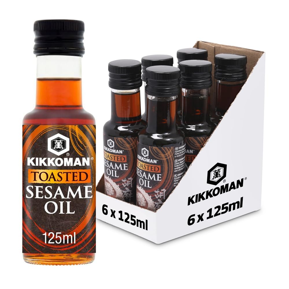 Kikkoman Toasted Sesame Oil, 125ml, (Pack of 6)