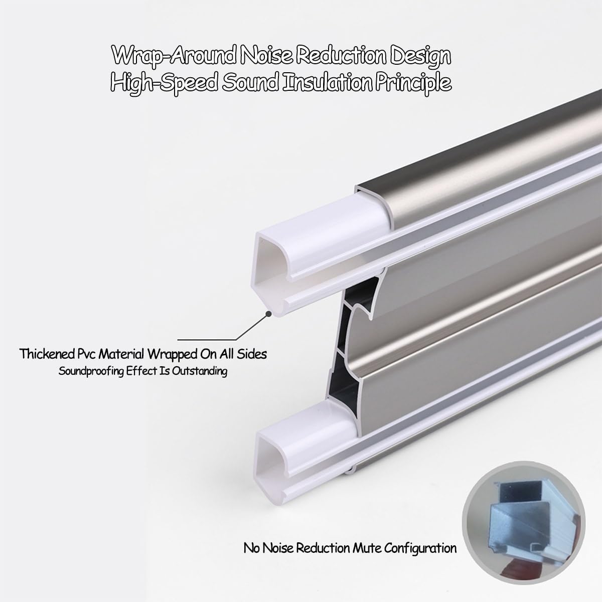 Kit de rieles de aluminio inoxidable para puerta corrediza de granero, sistema de 2 vías con juego y accesorios, fácil montaje, 250 cm, ideal para decoración del hogar (azul)