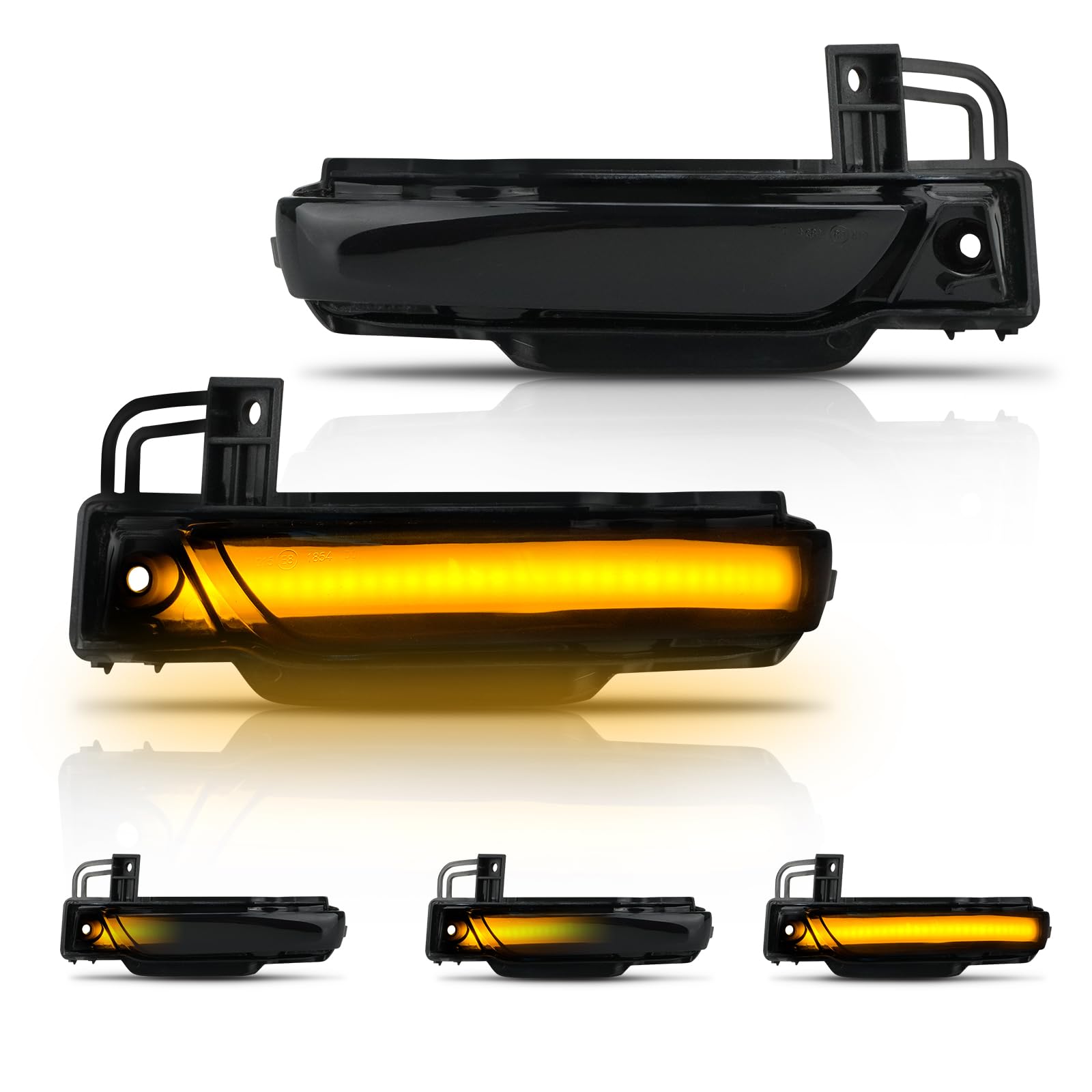 D-Lumina 2 pezzi luci LED per indicatori di direzione dinamici per specchietto laterale, indicatori di direzione sequenziali, Compatibile con Jeep grand cherokee 2011-2020