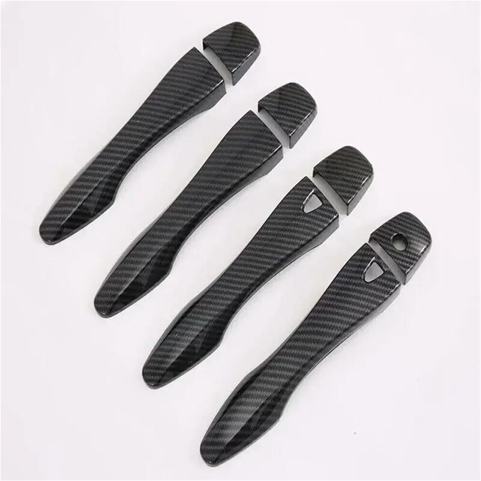 JTWMTY Car Exterior Door Handle Moulding Cover Trim Sticker for Nissan for Rogue T32 2014-2020 Decor Accessories(Carbon)