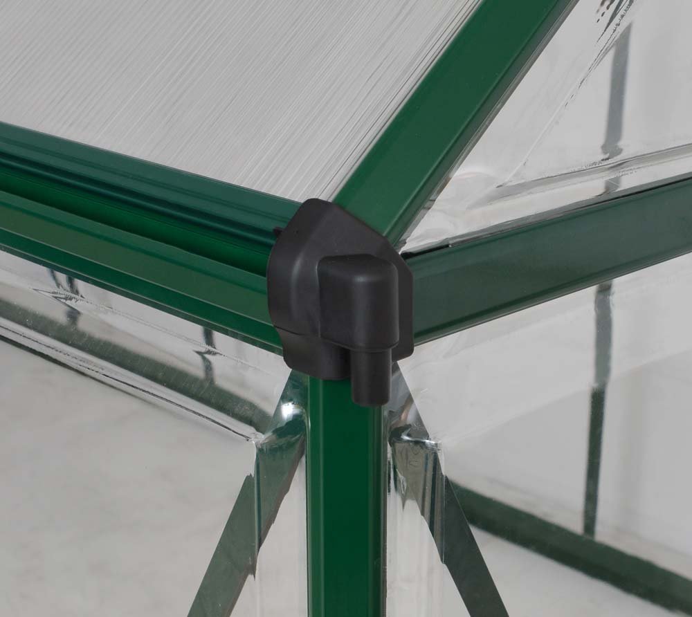 Palram Komplett-Set: Gewächshaus Hybrid 208 cm Grün Treibhaus Garten