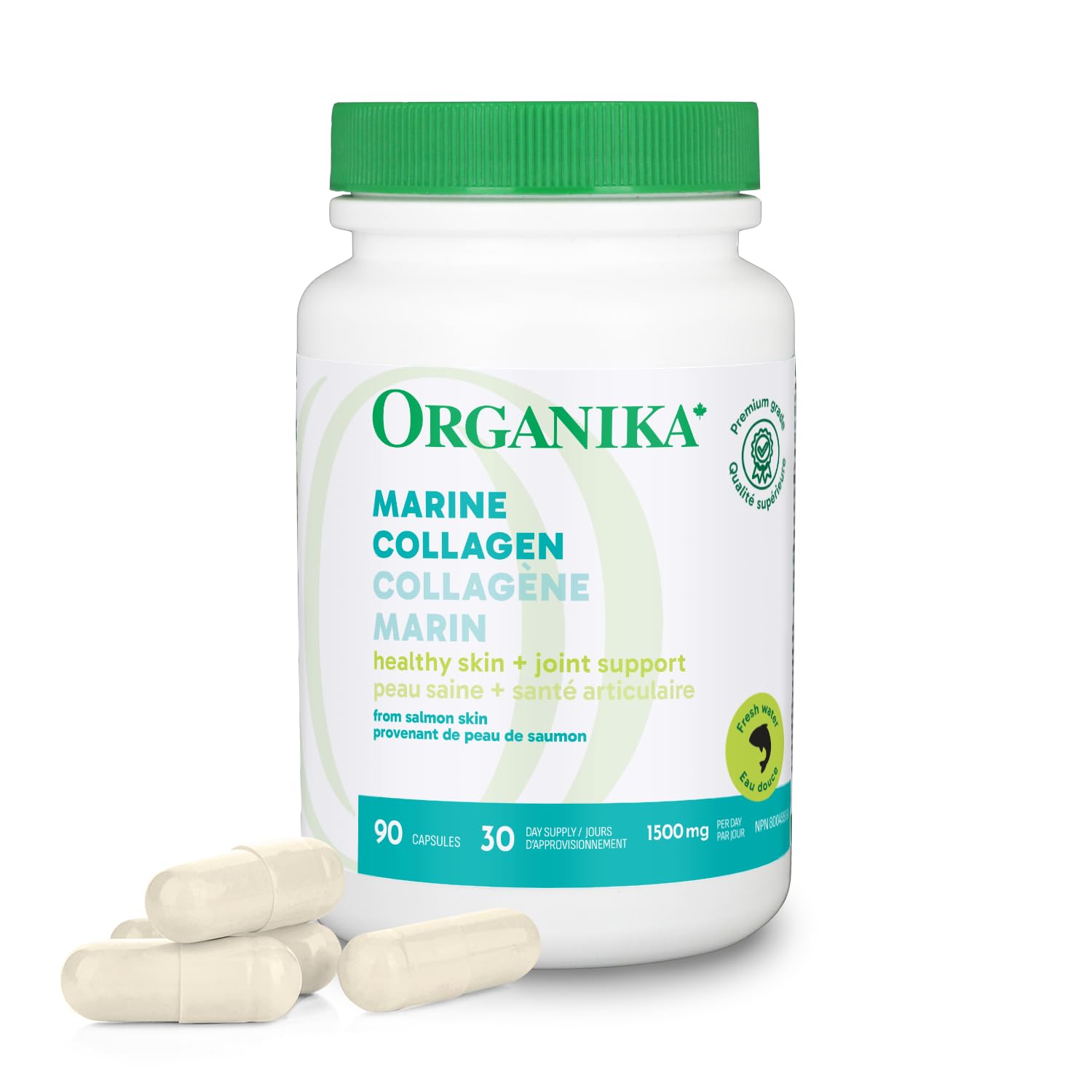 Organika Salmon Collagen 150 mg 90 Count