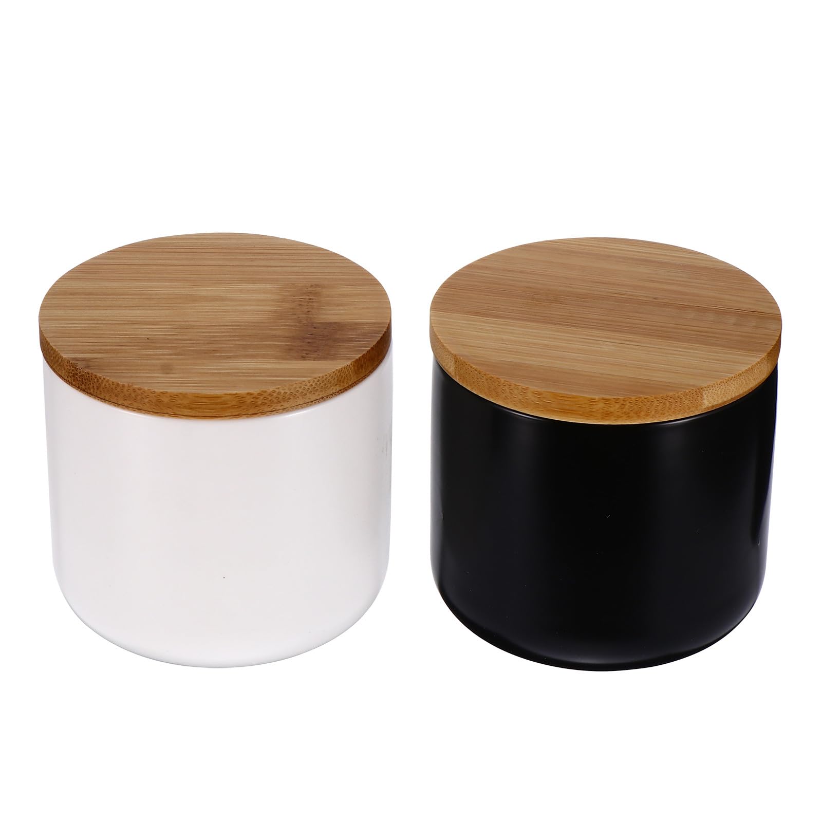 Uonlytech Barattoli Ermetici Contenitori Leggeri e Portatili in Ceramica 2 Pezzi Design Decorativo per Foglie di Tè e Alimenti Secchi per Cucina e Dispensa