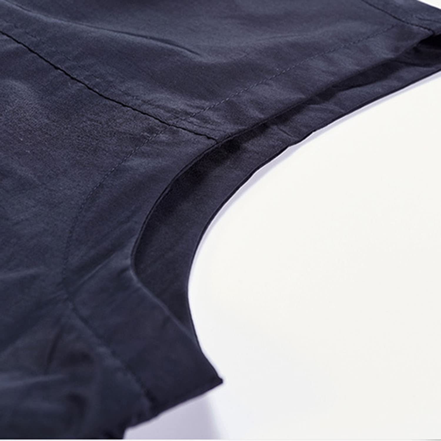 Hombres Al Aire Libre Chaleco Sin Mangas Cuello Levantado Chaqueta De Pesca Multi-Bolsillo Chaleco Práctico Chaleco Casual