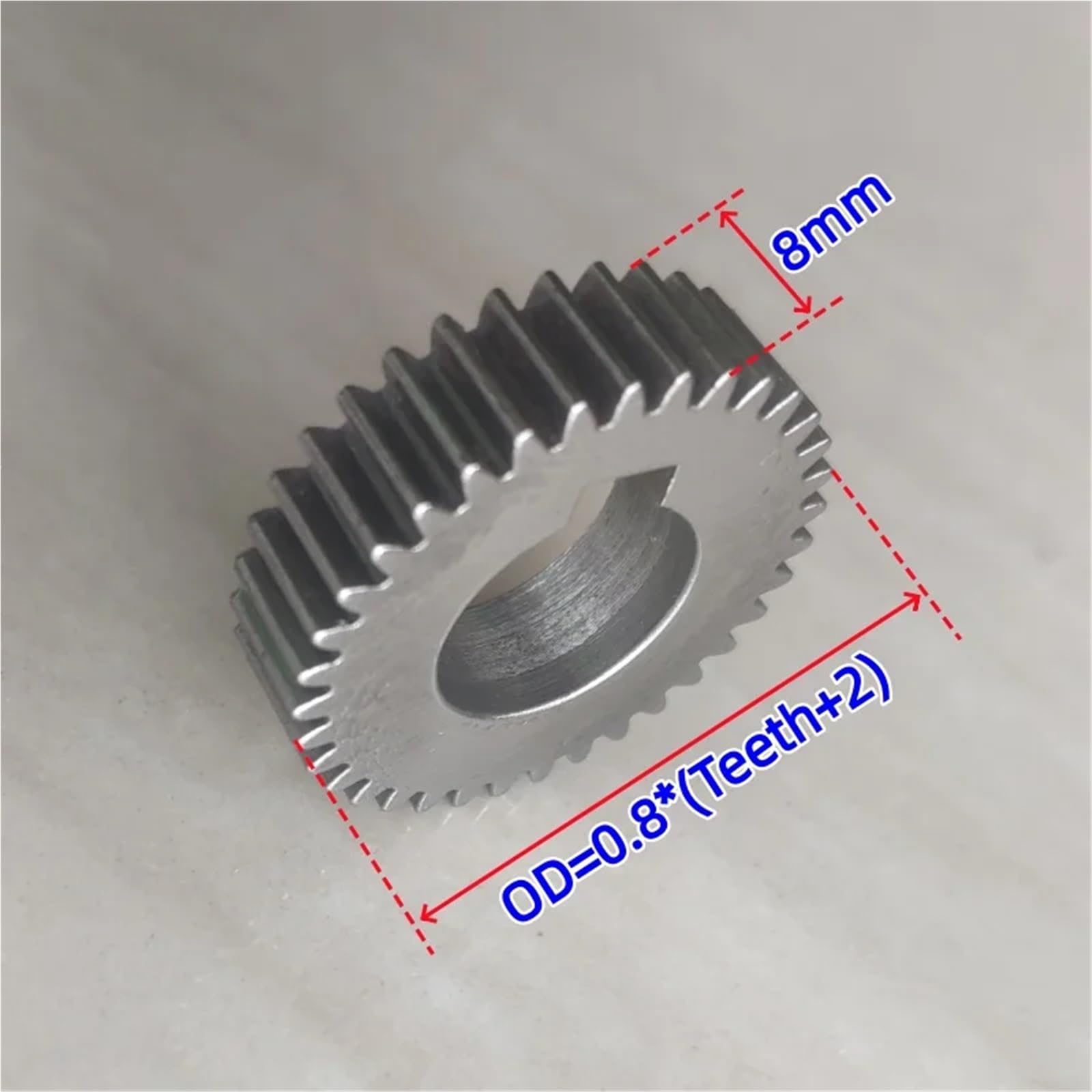 1pcs 45 0.8modulus Gear 0.8M 36T 38T 48T 50T 52T 60T spur Gear with Keyway(10mm(3mm Keyway),36 Teeth) Industrial & Scientific