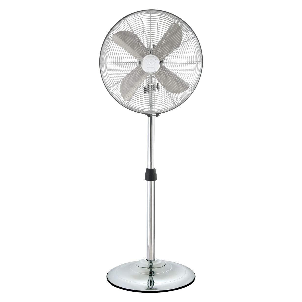 Westinghouse Lighting Silver Stream 7242140 przenośny wentylator 3 w 1, możliwość instalacji jako wentylator stołowy, stojący lub ścienny, 40 cm