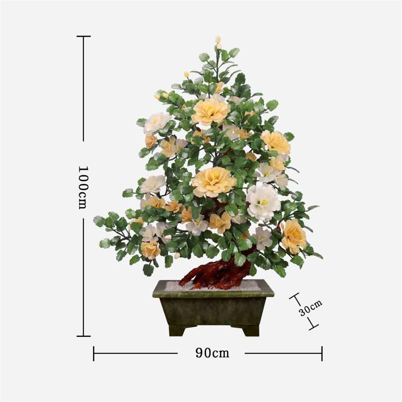 Drzewko Bonsai Sztuczne drzewo Bonsai Fałszywe Jadeitowe rzemiosło rzeźbiarskie Wystrój domu