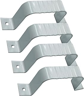 Follde Downspout Strap 2x3, Downspout Adapter Gutter Downspout Strap, Leader Strap, Leader Pipe Adapter, Aluminum 2x3 Set of 2 (Fits 2 X 3 in)