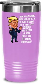 Mahjong Trump Mug Tumbler for Grandpa Gifts for Men Funny Gifts for Mahjong Player Tea Cup Gag Gifts for Women Mah Jong Players Coffee Mugs