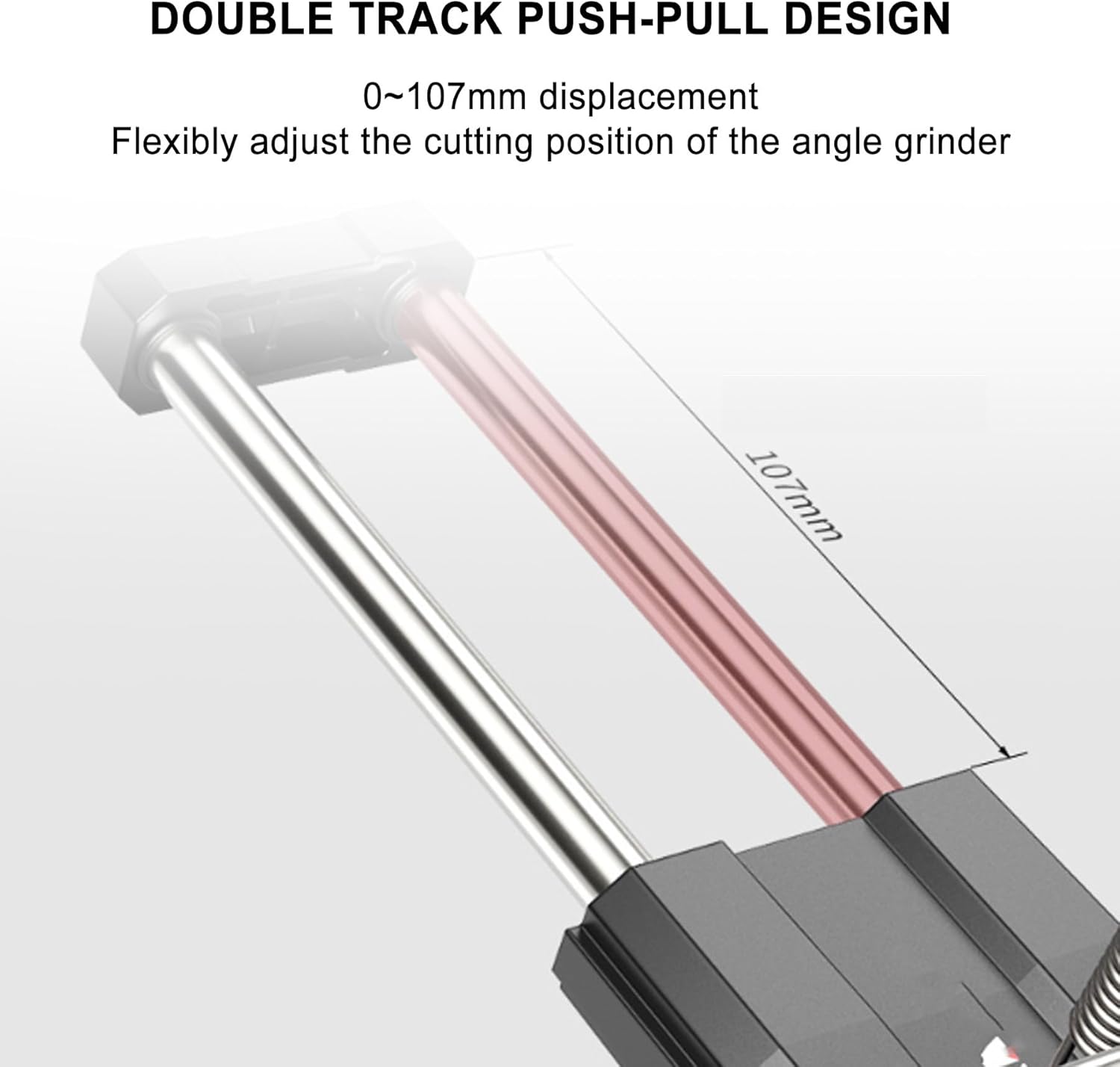 Angle grinder fixing bracket, cutting machine bracket, small DIY tool, stable clamping design, double triangle structure