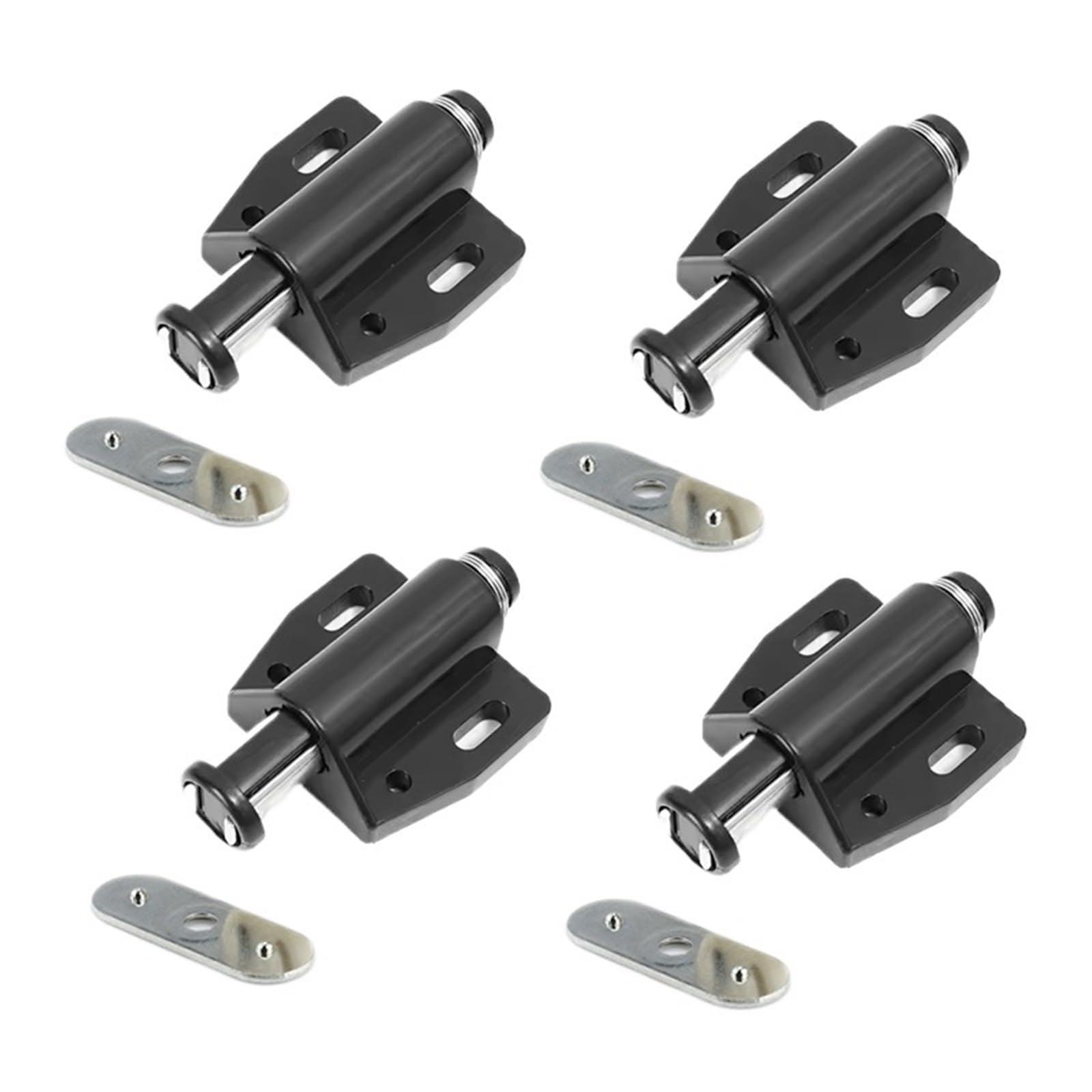ZONSHJDKR Magnetic Latches 4PCS to Open Cabinet Catches Heavy Duty Latch Lock Hidden Handle for Kitchen Cabinets Drawer Hardware