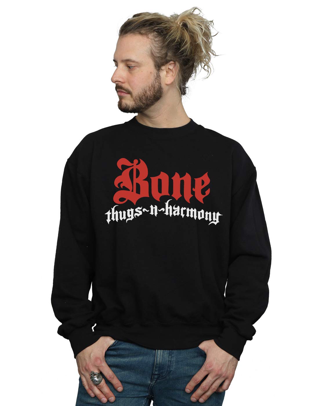 Absolute Cult Men's Black Bone Thugs N Harmony Classic Logo Sweatshirt XXXX-Large