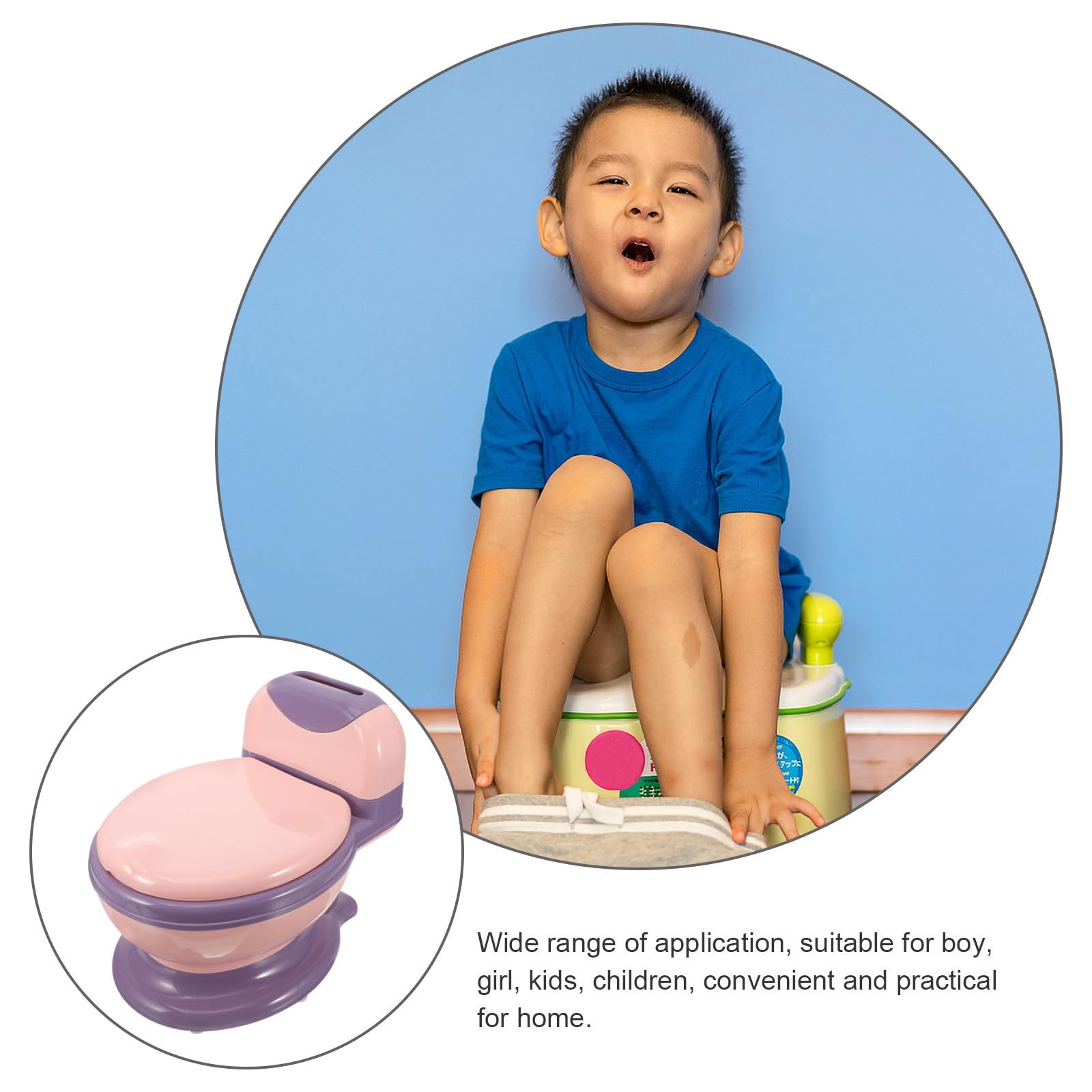 Inodoro Realista de Entrenamiento para Pequeños Asiento Suave