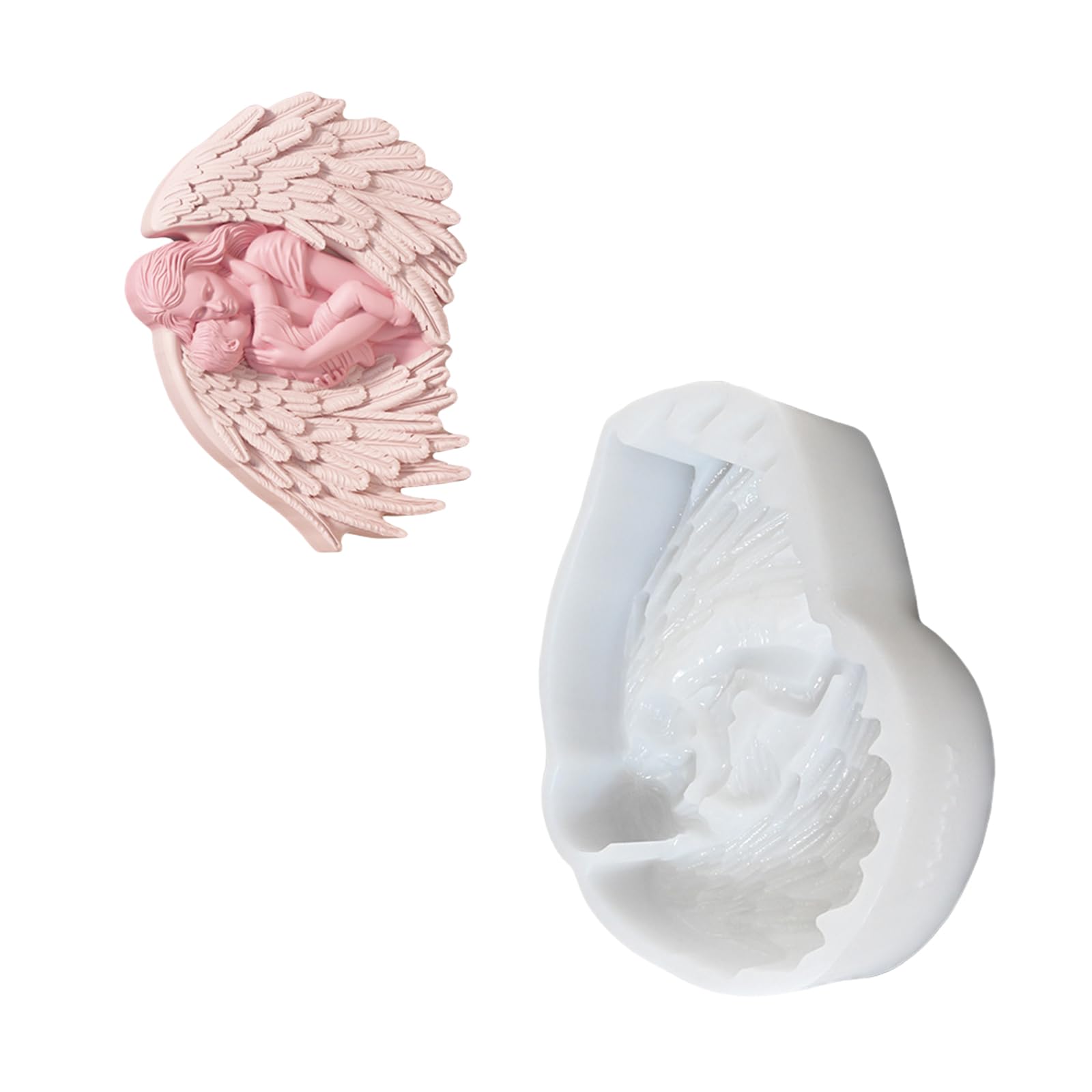 Buxuaaaa Silicone Butterfly Fairies Molds Ornament Molds Epoxy Resin Plasters for Making Silicone Butterfly Fairies