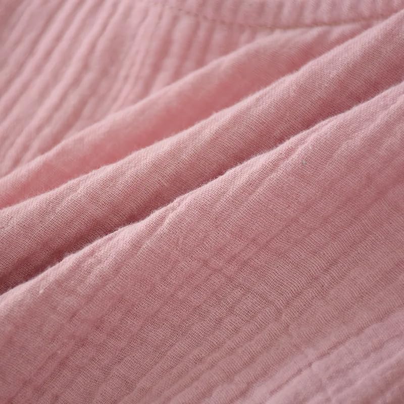 Camisón De Algodón Crepé De Color Liso De Verano Sin Mangas para Mujer, Ropa De Dormir Holgada para Mujer, Ropa De Dormir Sexy, Camisón para Dormir para El Hogar, Chaleco, Faldas