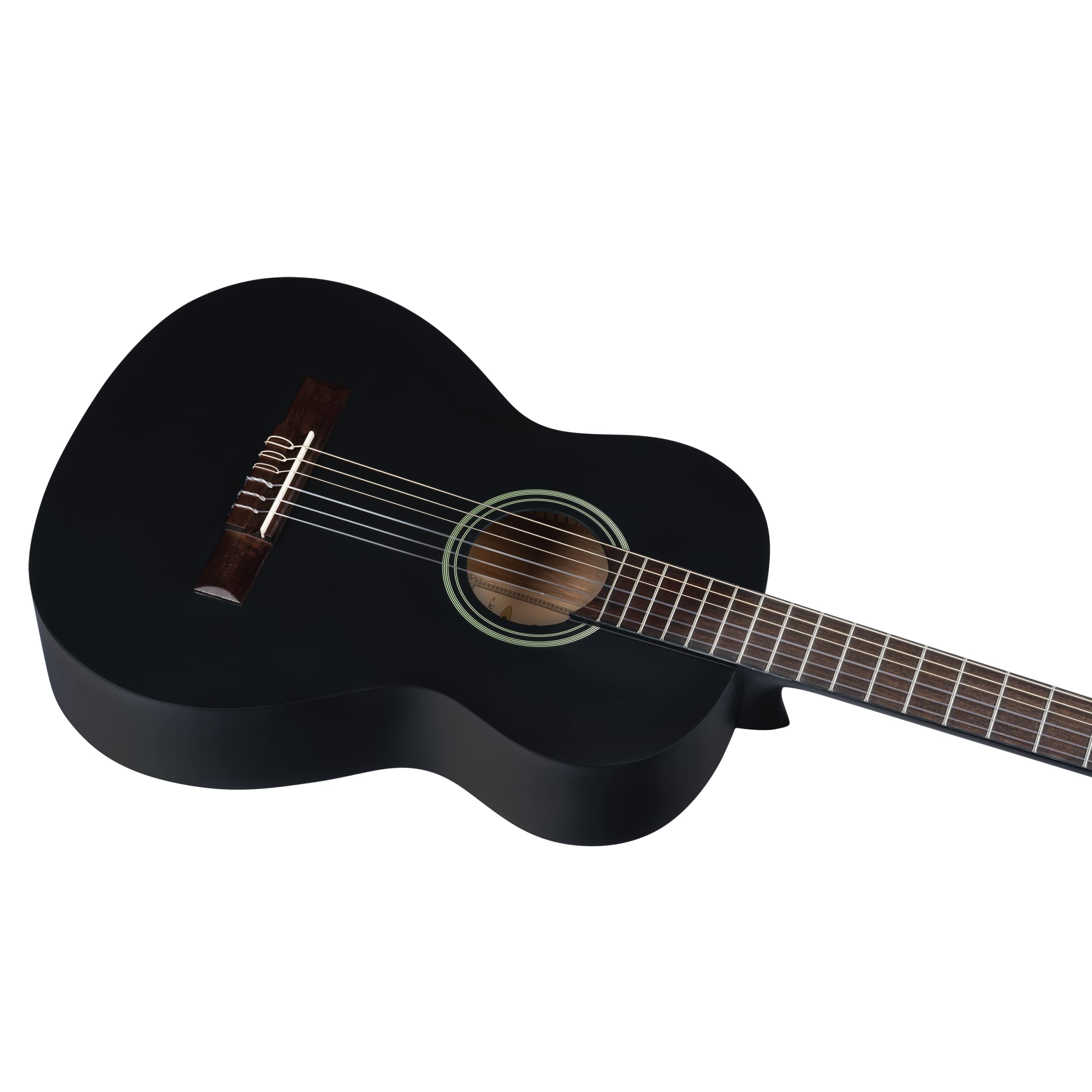 Ortega Guitars 3/4 Konzert Gitarre – Student Series – Fichte, Katalpa, Schwarz (RST5M-3/4BK)
