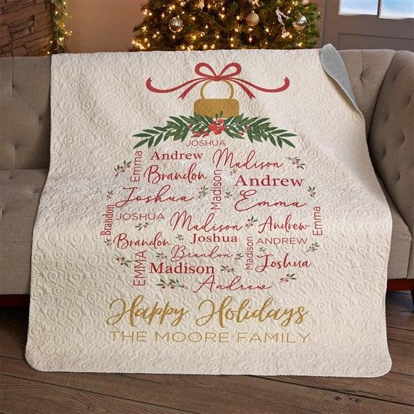 Personalization Universe Merry Family Personalized Christmas 50