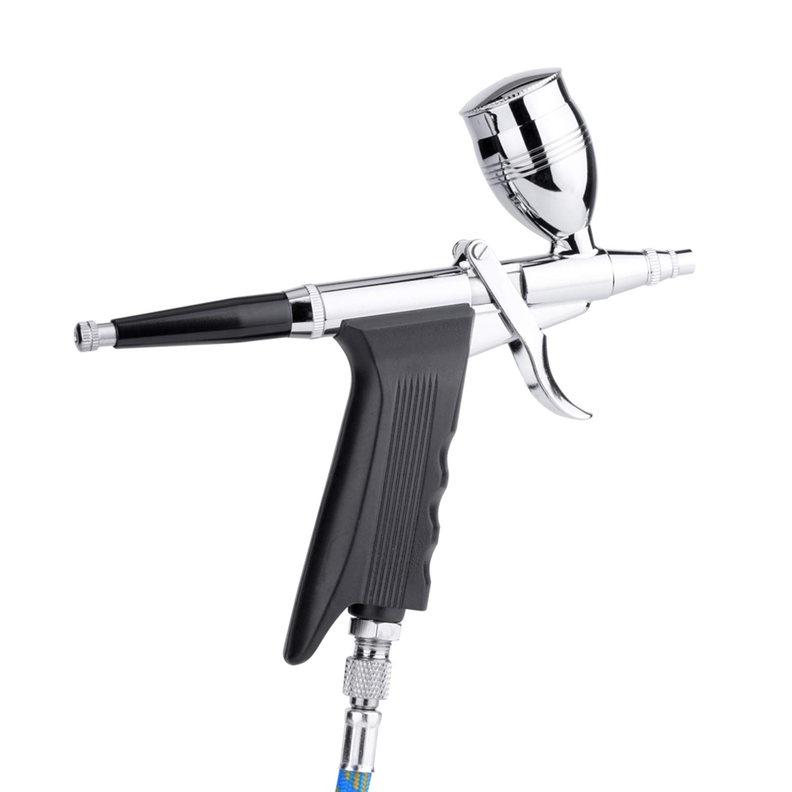 Generic Set di Pistole a Spruzzo a gravità Multiuso da 3 Tazze Kit Aerografo con Grilletto Regolabile per Pittura Modello Artistico Progetti Fai da Te Materiale di Alta qualità