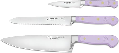 Wüsthof Juego de cuchillos de chef de 3 piezas Classic Purple Yam