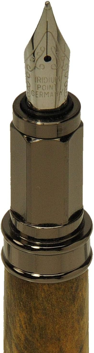 Penn State Industries PKFP5110 Magnetic Vertex Fountain Pen Kit Woodturning Project (5, Gun Metal)