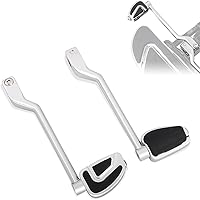 Vista 10 de WOWTK Pedales de cambio de talón y dedo del pie, palancas delanteras y traseras con pedales de cambio para Harley 1986-2017 FL Softail, 1988-2025
