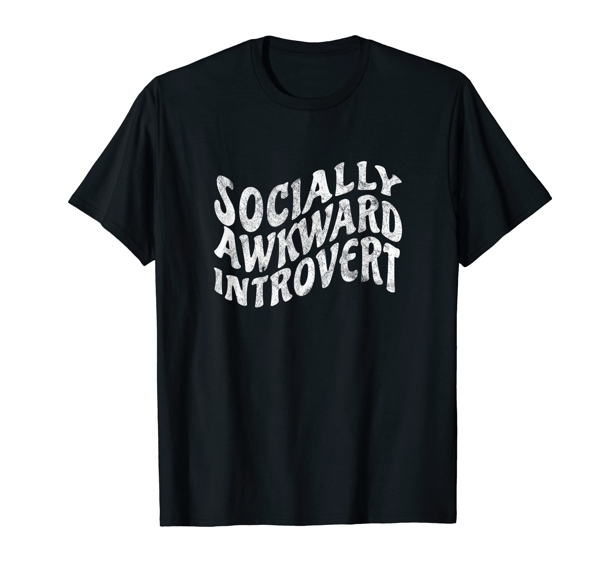 BTV TeesSocially Awkward Introvert (DISTRESSED) T-ShirtOEKO-TEX STANDARD 100