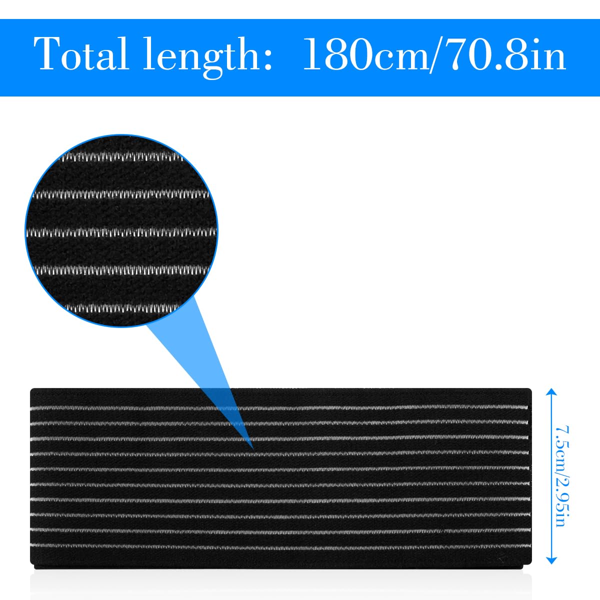 GLADFRESIT Calf Compression Sleeves for Women or Men 2PCS Black Leg Sleeves Protection Guards Shin Splint Support for Sports Running Hiking Fitness Walking Race - Image 2
