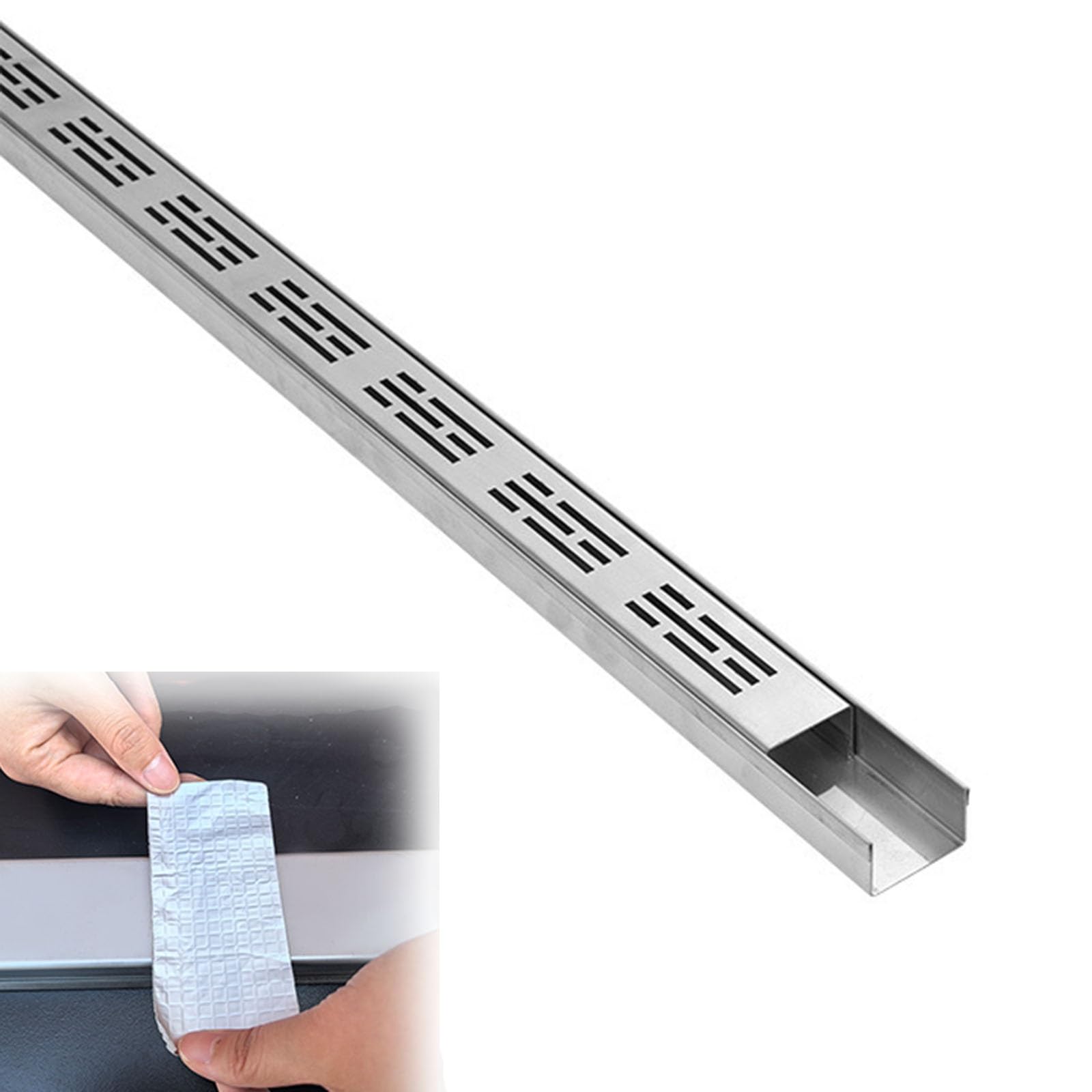 新品POOLDE Contoured mini trench Amazon.com: ZAQYCM Pool Deck Drain Channel 1 1/2 Wide, Outdoor