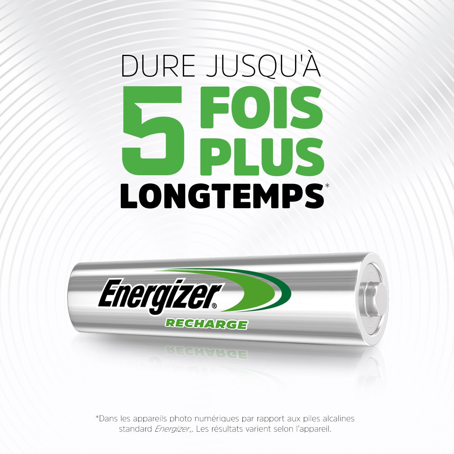 Energizer Recharge Extreme AAA 800 mAh NiMH Lot de 4 Piles Rechargeables