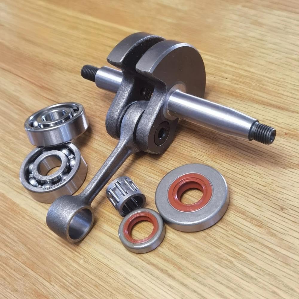 Cigüeñal FS220 con cojinete y retenes de Aceite, Compatible desbrozadoras FS180, FS280(Crankshaft Set)