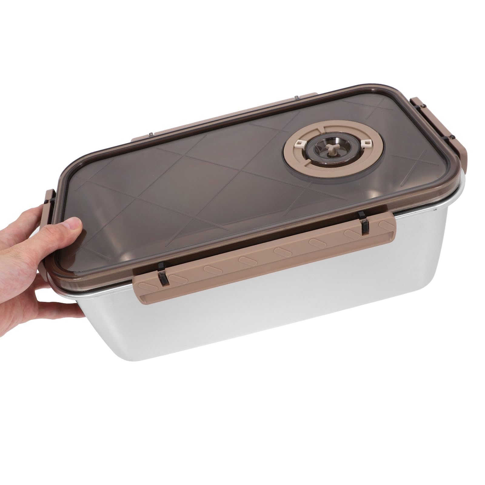 DOITOOL Edelstahl Frischebox 5,8l Luftdichte Aufbewahrungsbox mit Deckel Stapelbar für Vorratskammer und Frisches Obst Sowie Vorgeschnittenes Lebensmittelaufbewahrung