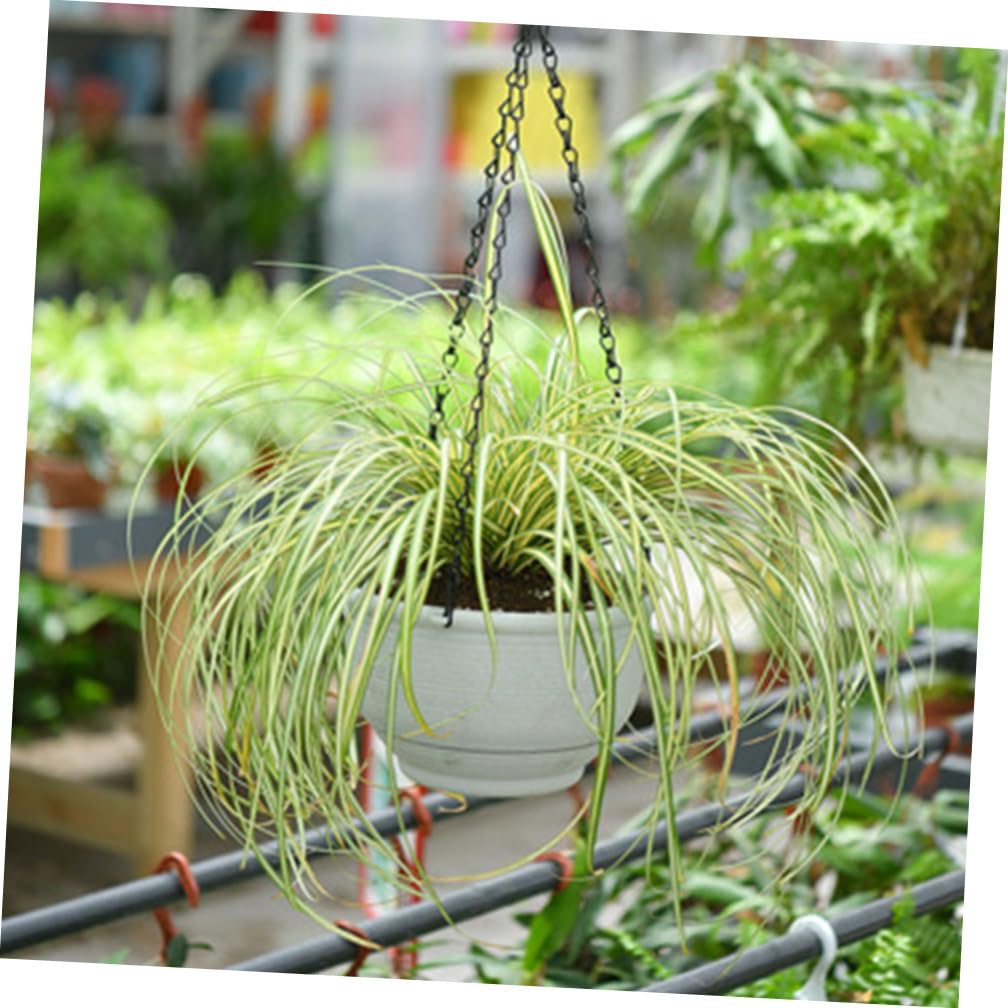 BESTonZON 2stücke Selbstbewässernde Hängepflanzgefäße Aus Kunststoff Geeignet Für Chlorophytum-Blumen Für Balkon Und Garten