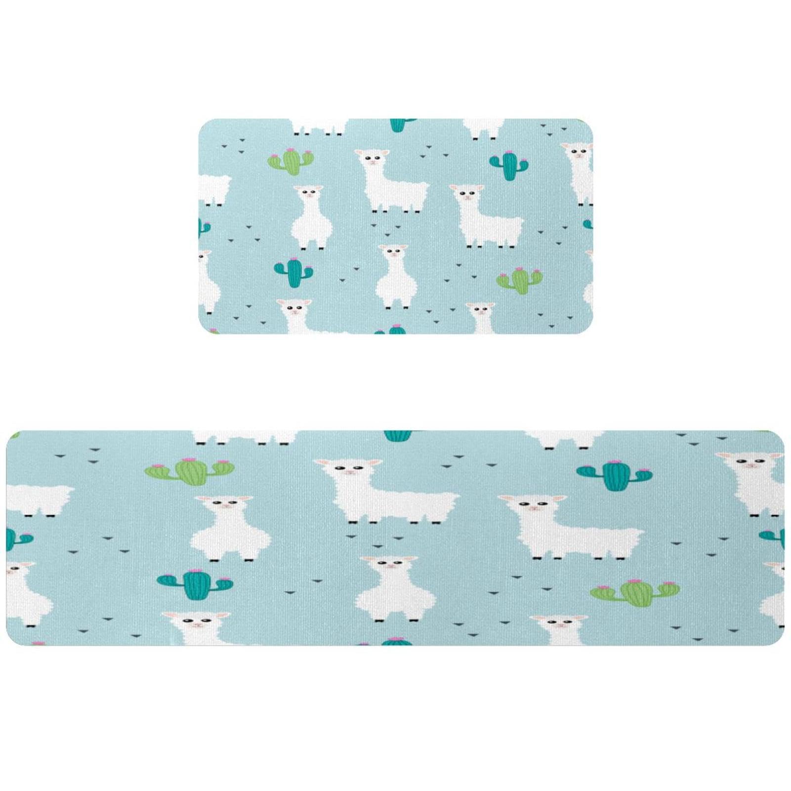 Alfombrillas de cocina absorbentes lavables con diseño llama