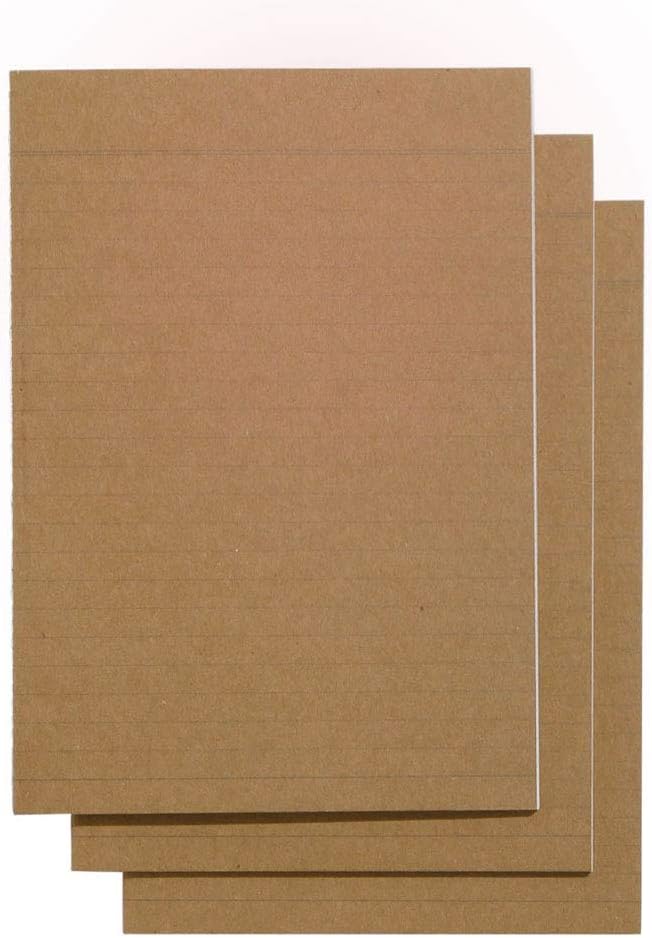 Paperchase Kraft A5 Slim Ruled Exercise Books Notebooks Notepads and Journal, 3 count