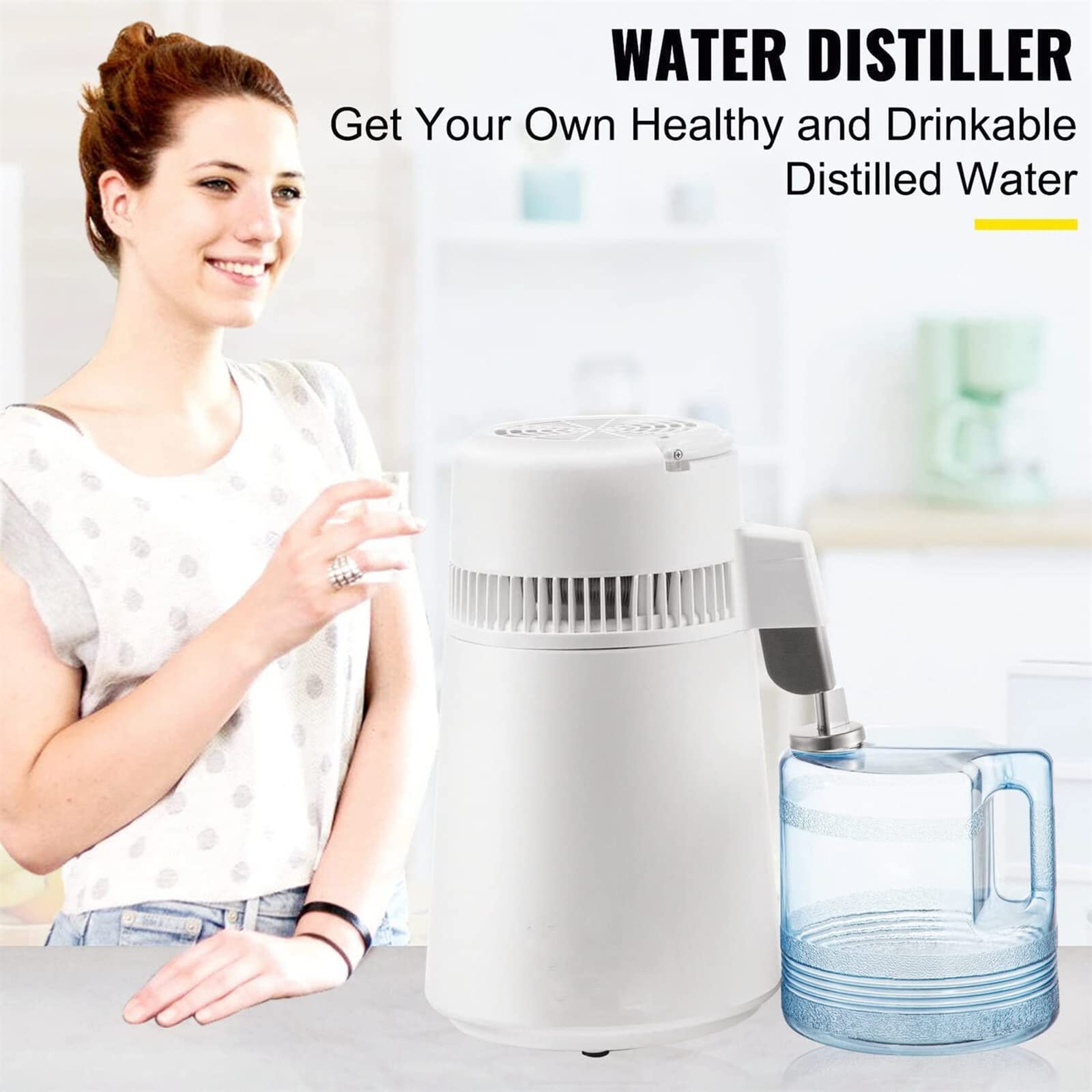 Amazon｜水ディスティラー、容器、カウンタートップのための純粋な水を