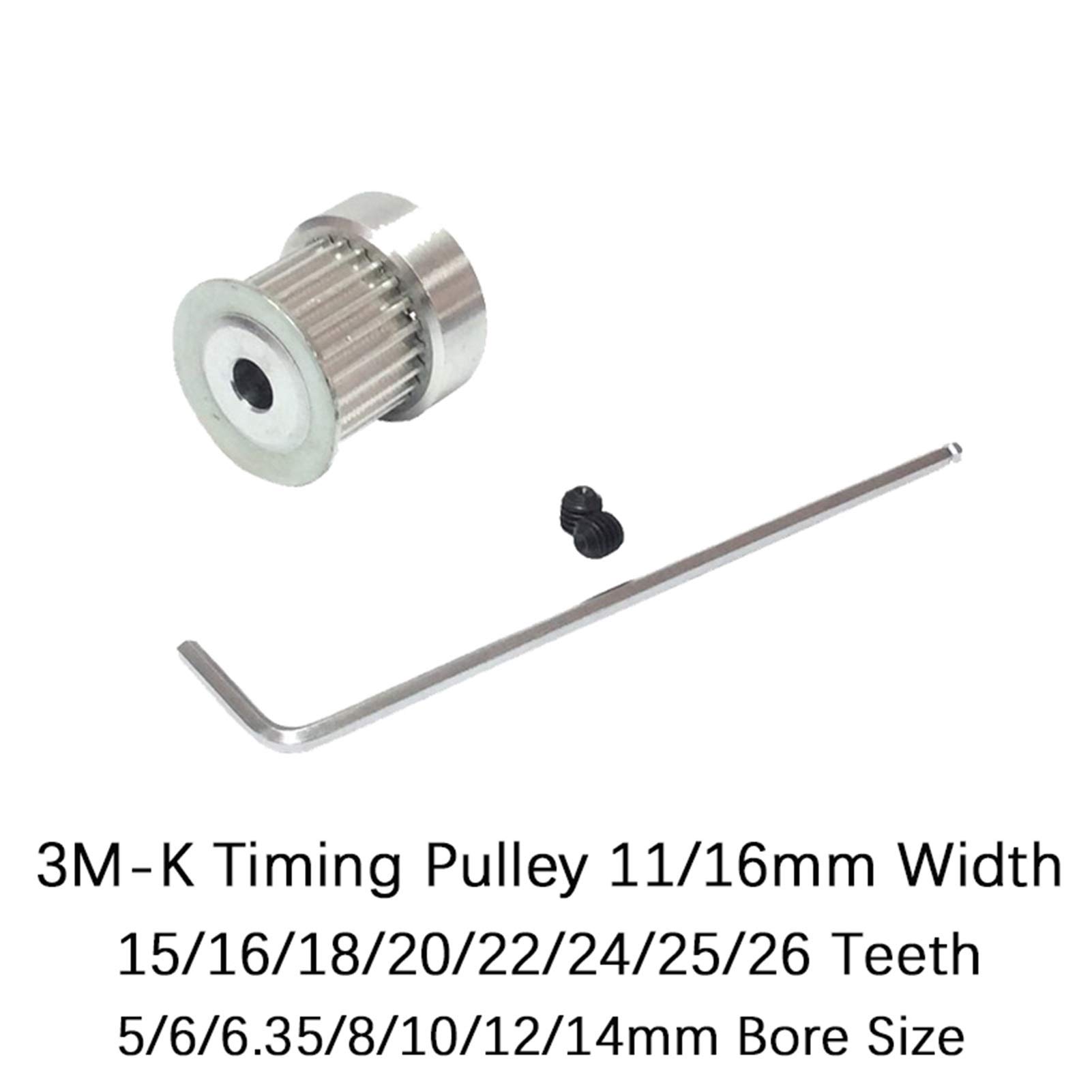 Poulie Distribution 5M-26T ZHaonan - Aluminium, Bore 8-25mm | Pour Courroie 25mm