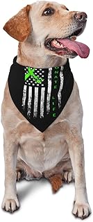 Donate Life Triangle Dog Bandana Scarf Accessories for Pet Bibs