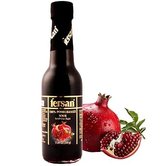 Pomegranate Sour Paste, 100% Natural Pomegranate Molasses - 12 Oz 340 gr Pure Pomegranate Syrup from Turkey, Gourmet Sweetness, No Sugar Added - Vegan - Gluten Free 100% Pomegranate Sour