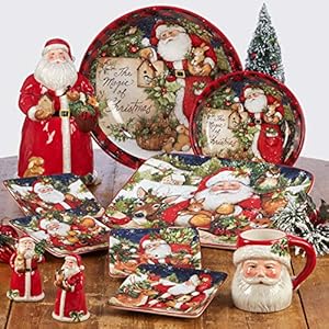 Certified International Magic of Christmas Snowman Rectangular Platter Multicolored Large