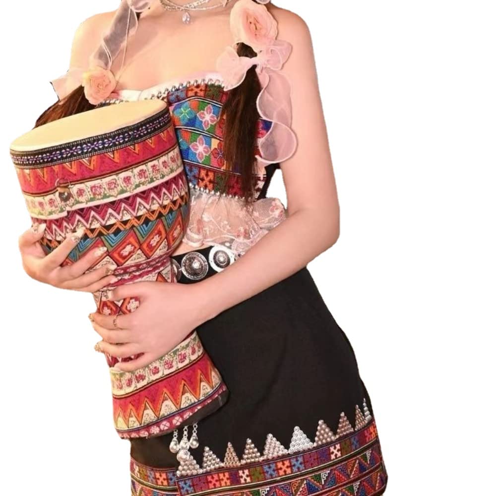 XIALON Túnica tibetana china Hanfu traje tibetano estilo étnico traje de dos piezas negro