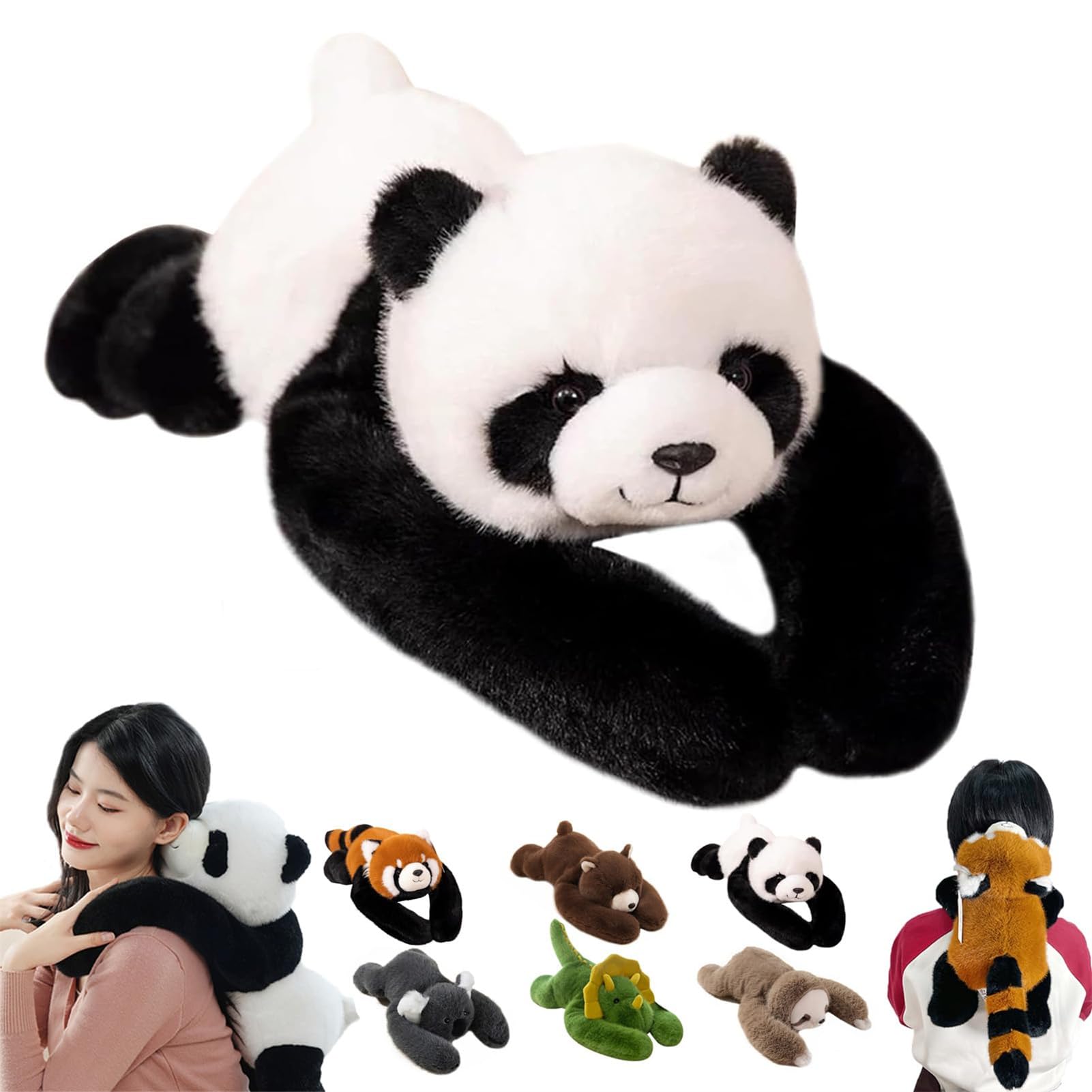 Gewichteter Teddybär für Erwachsene, gewichtete Plüschtiere, gewichtete Tiere gegen Angstzustände, 65 cm großer Kuschelteddy für Erwachsene (Panda,65cm/25.59in)