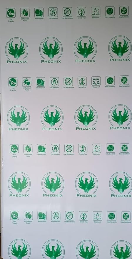 Phoenix PVC Foam Board 2.44 MTRSX1.22MTRS 18MM Thickness and 0.55 Density White Colour