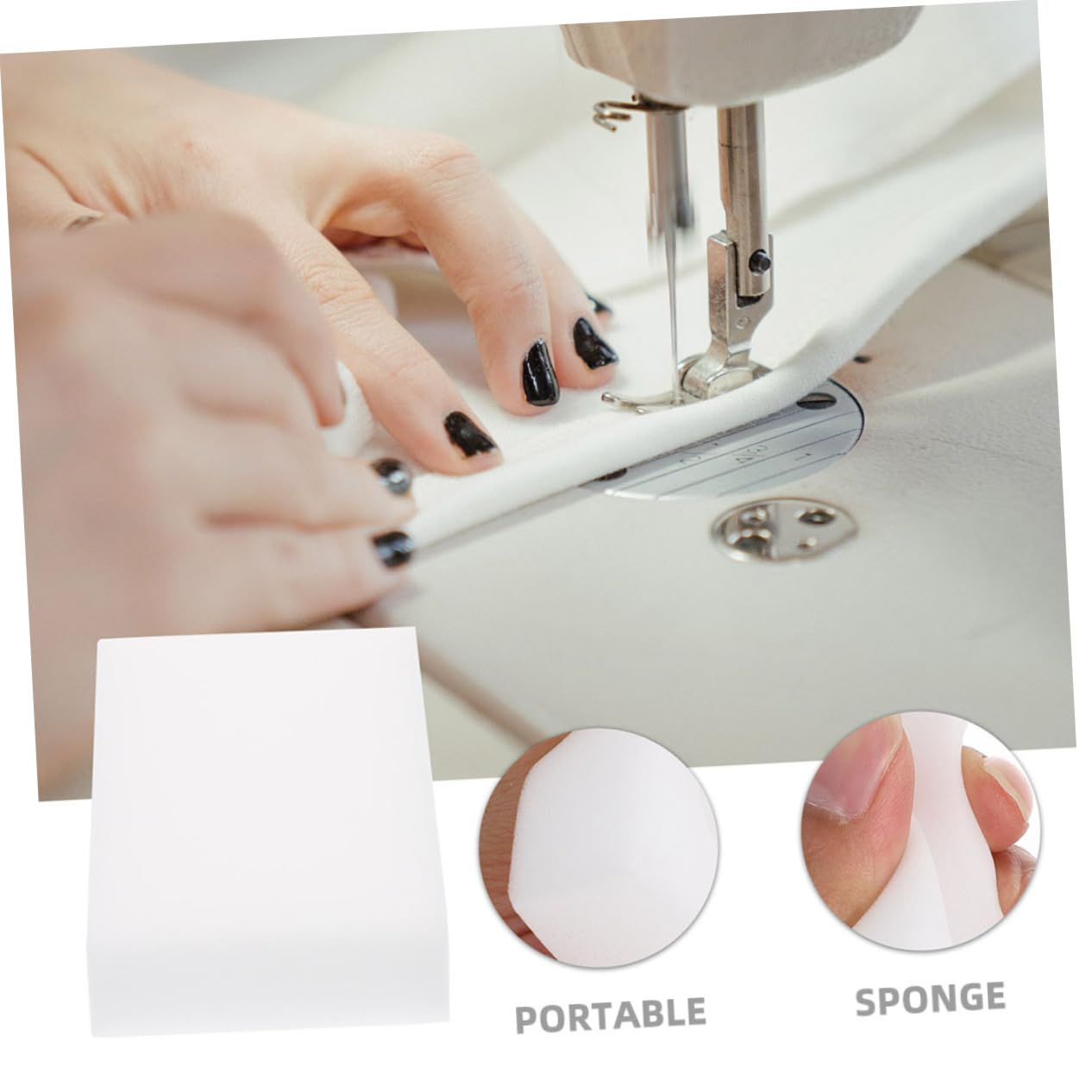 Cabilock DIY Felting Kit Upholstered Felting Blocks Dense Foam White Felt Pad Craft Sponge