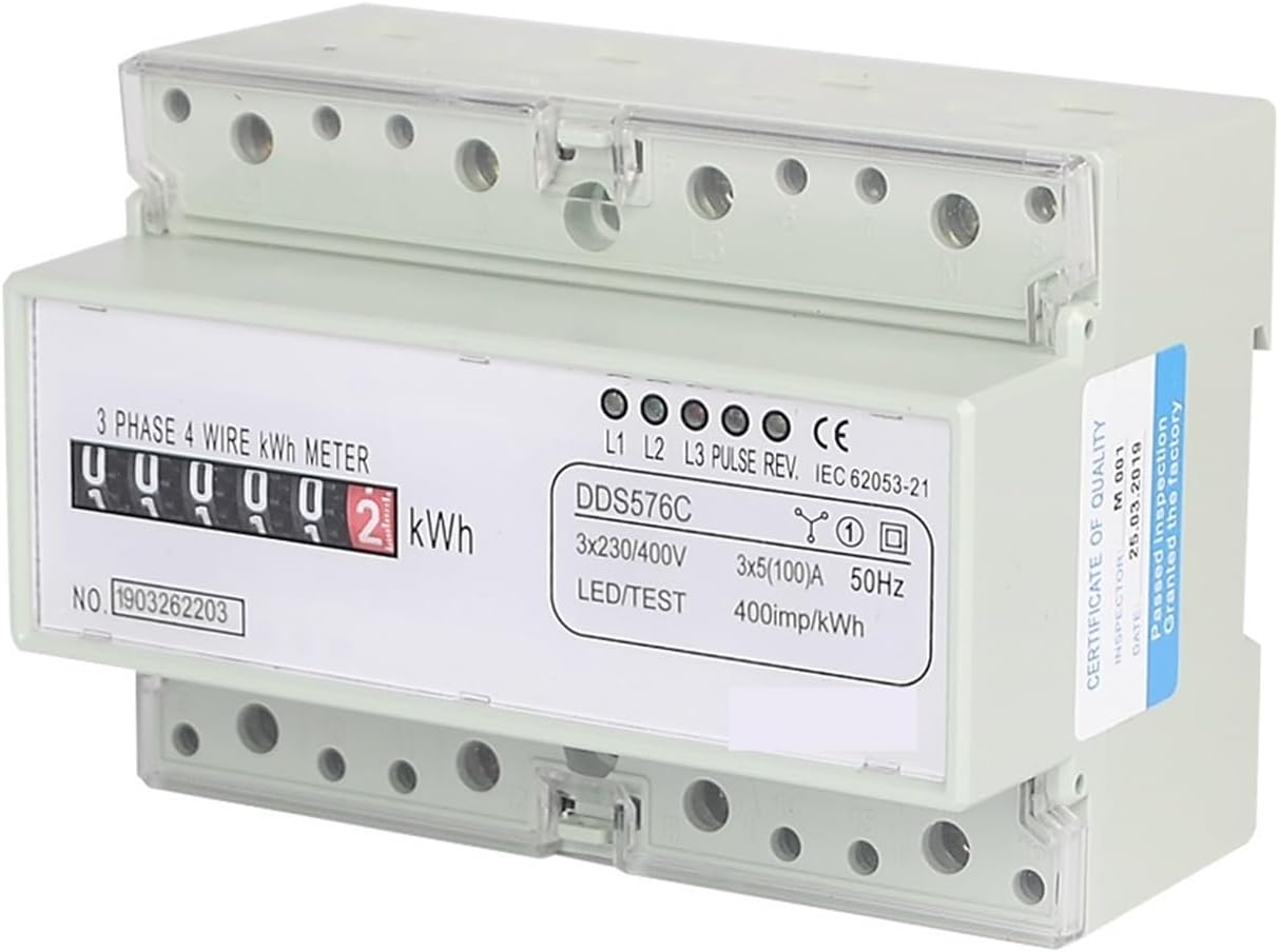 DDS576C kilowatt-hour meter, rail-mounted AC 380V 400V 100A(Analog type DDS576C)