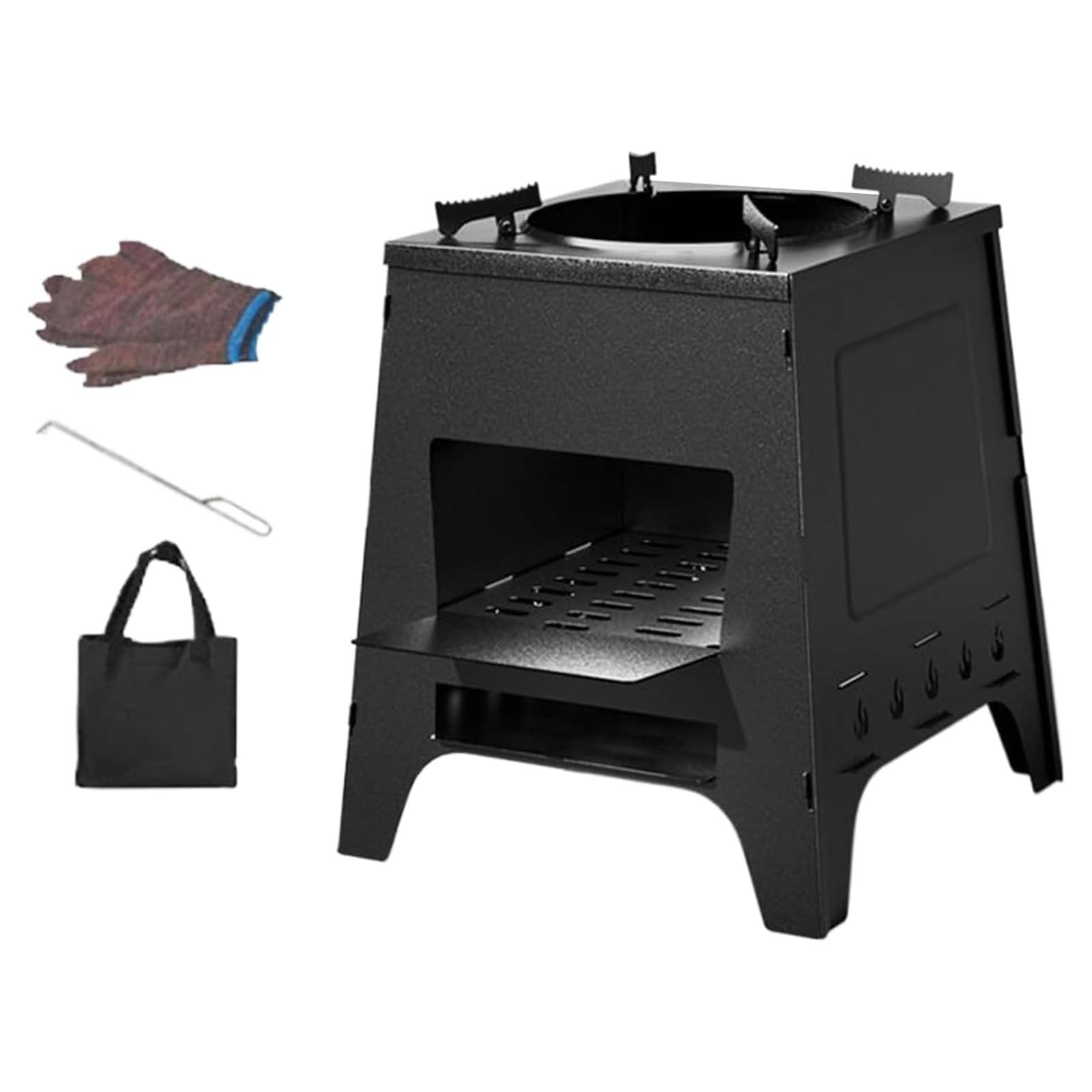 Portable Camping Wood Stove,Lightweight Wood Burning Stove for Outdoor