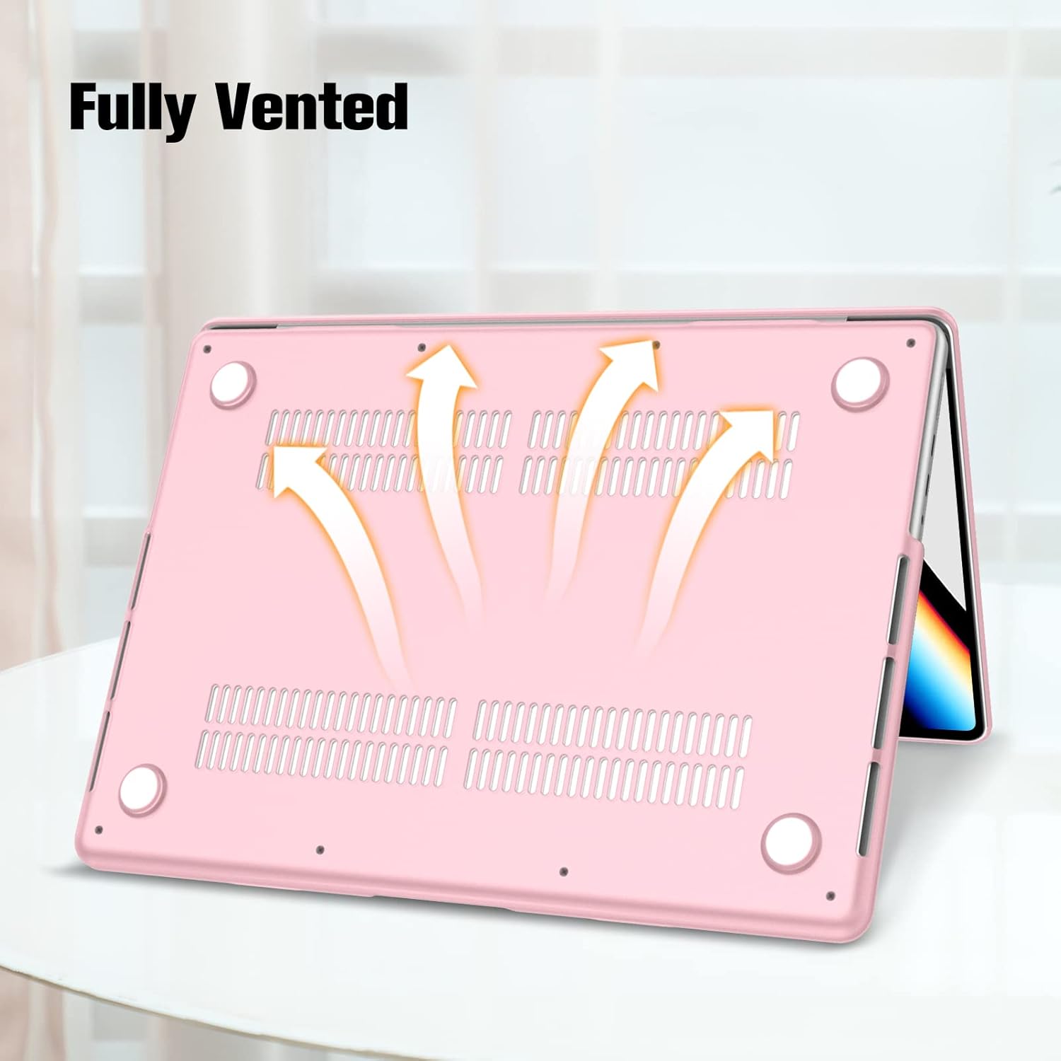 Fintie Case for MacBook Pro 14 Inch A3434 A3112 A3185 A3401 A2992 A2918 A2779 A2442 (2021-2025) - Snap On Hard Shell Cover for MacBook Pro 14" M5/M4/M3/M2/M1 Pro/Max Chip, Frost Pink - Image 9