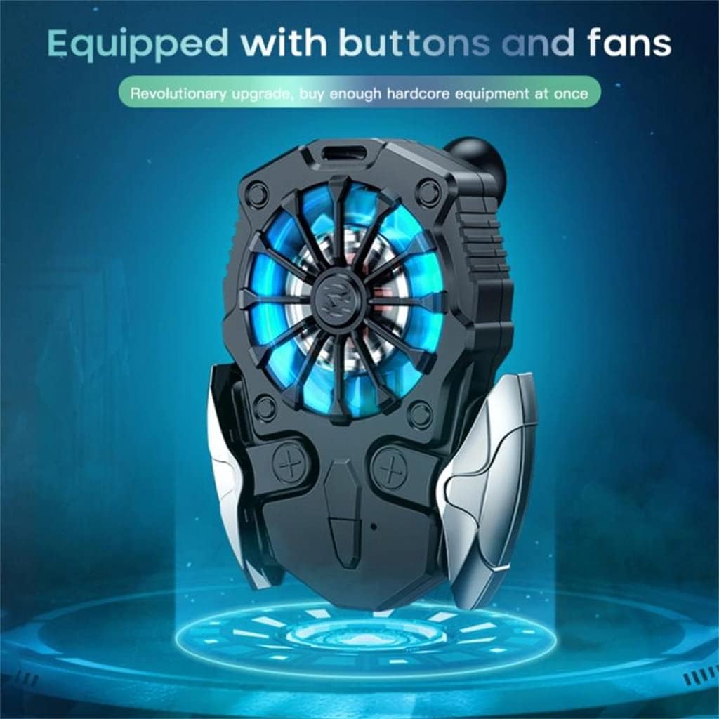 lukeo universal mini mobile phone cooling fan radiator turbo hurricane game cooler cell phone cool heat sink