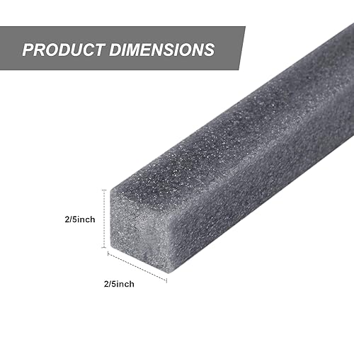 Miniatura 2 de Shihanee Varilla trasera de 65 pies x 25 pulgadas, protector de calafateo de hormigón de espuma para huecos y juntas, cuerda cuadrada gris, tira de