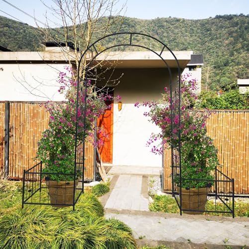 Arche de jardin pour rosiers et vignes avec treillis d'extérieur