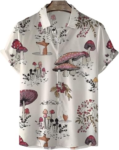 GGOOB Spring Blouses for Women Mushroom 